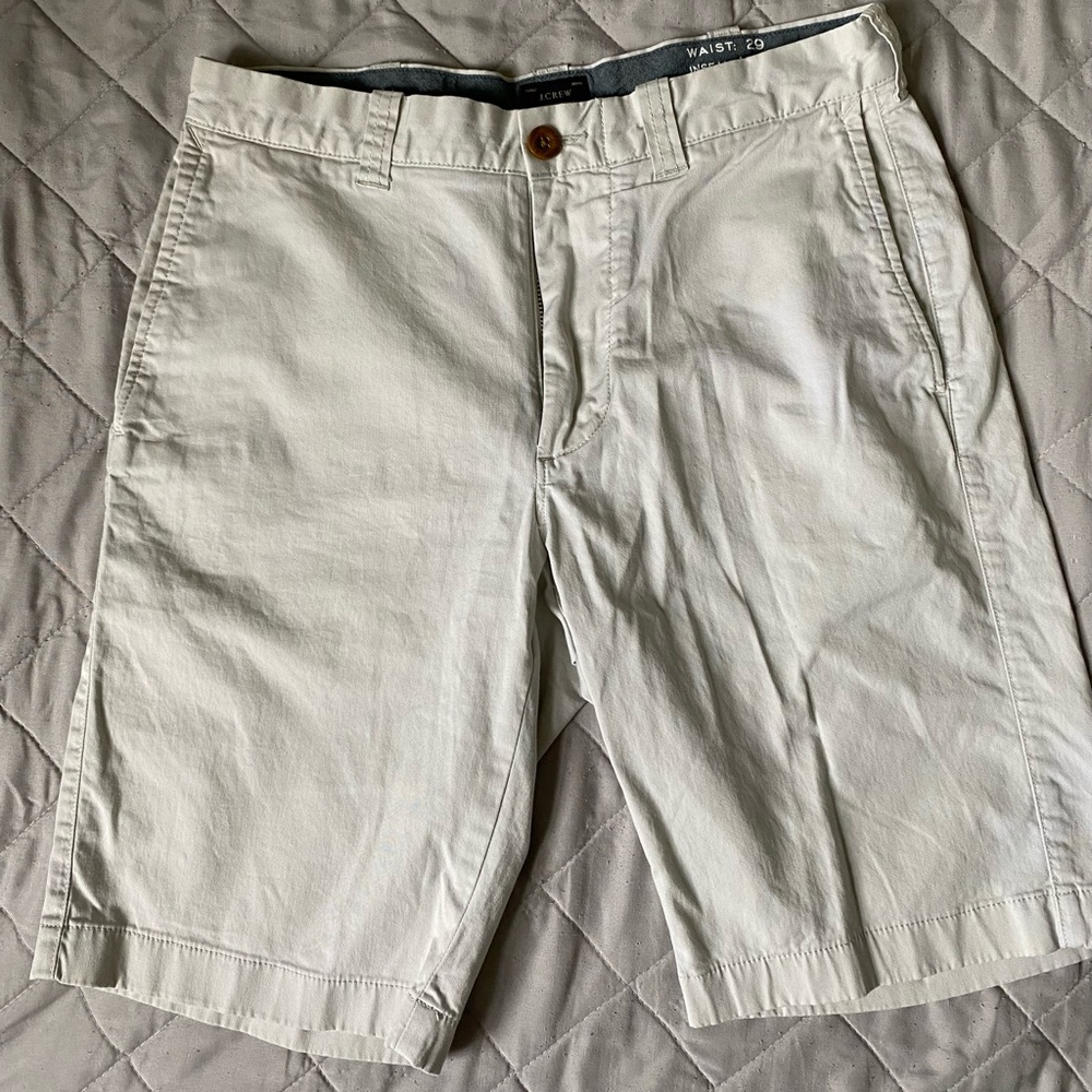 J. Crew men’s khaki shorts size waist 29, inseam 10 1/2